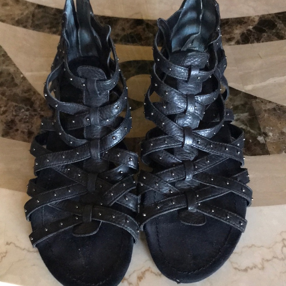 Nine West Black Macee Gladiator Sandals